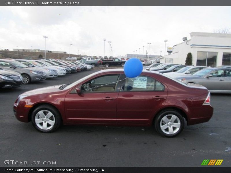 Merlot Metallic / Camel 2007 Ford Fusion SE