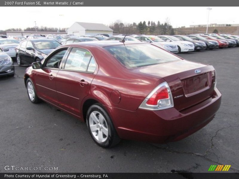 Merlot Metallic / Camel 2007 Ford Fusion SE