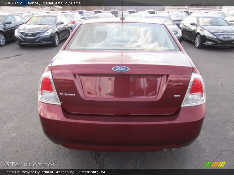 Merlot Metallic / Camel 2007 Ford Fusion SE