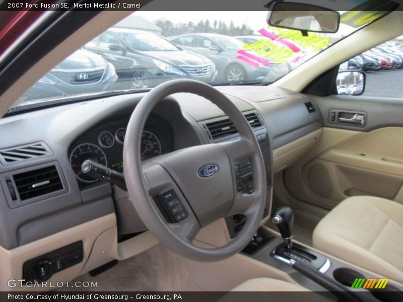 Merlot Metallic / Camel 2007 Ford Fusion SE