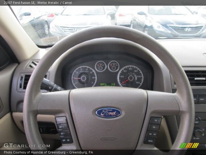 Merlot Metallic / Camel 2007 Ford Fusion SE