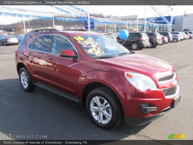 Cardinal Red Metallic / Jet Black 2010 Chevrolet Equinox LT
