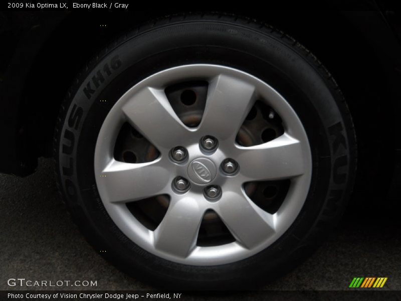Ebony Black / Gray 2009 Kia Optima LX