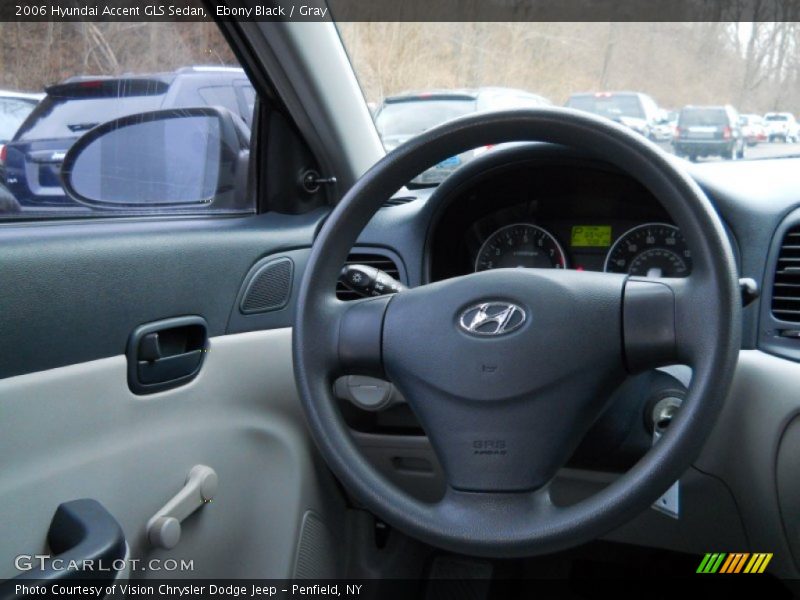 Ebony Black / Gray 2006 Hyundai Accent GLS Sedan