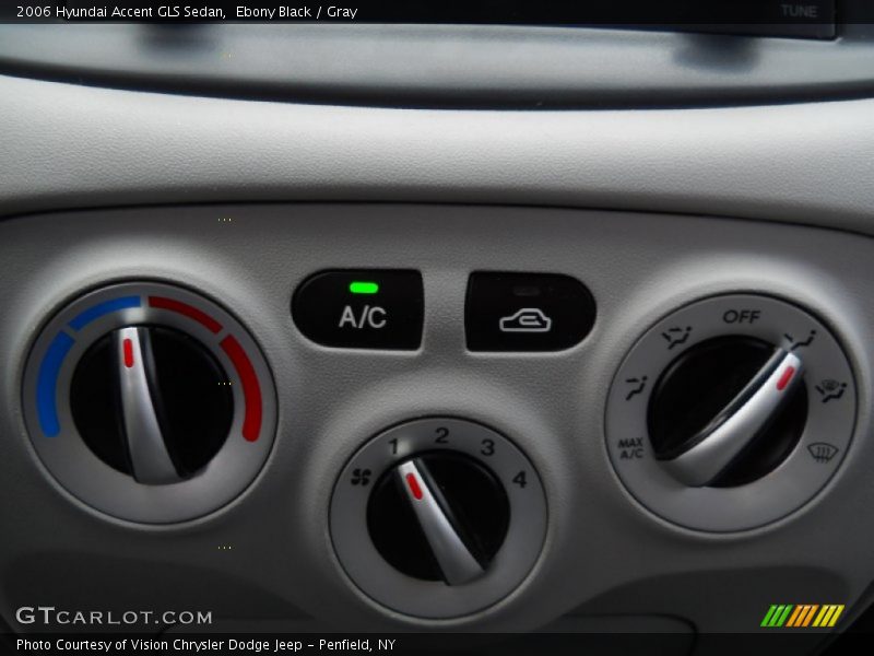 Ebony Black / Gray 2006 Hyundai Accent GLS Sedan