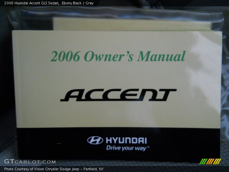 Ebony Black / Gray 2006 Hyundai Accent GLS Sedan