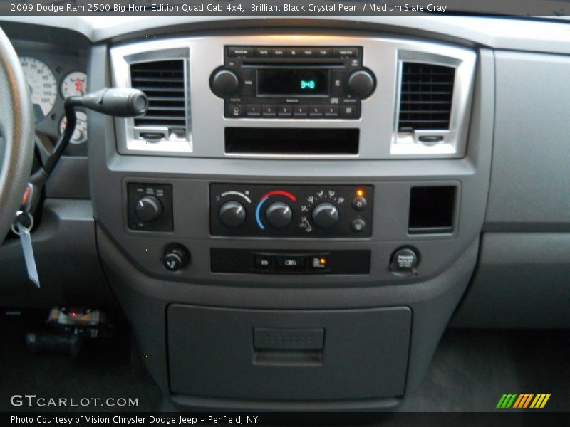 Brilliant Black Crystal Pearl / Medium Slate Gray 2009 Dodge Ram 2500 Big Horn Edition Quad Cab 4x4