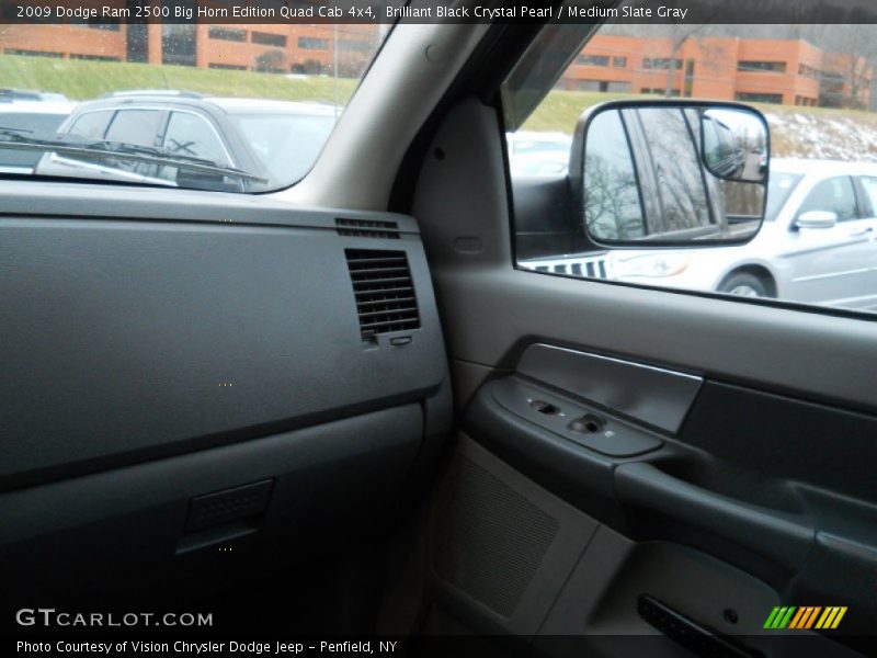 Brilliant Black Crystal Pearl / Medium Slate Gray 2009 Dodge Ram 2500 Big Horn Edition Quad Cab 4x4