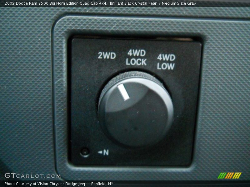 Brilliant Black Crystal Pearl / Medium Slate Gray 2009 Dodge Ram 2500 Big Horn Edition Quad Cab 4x4