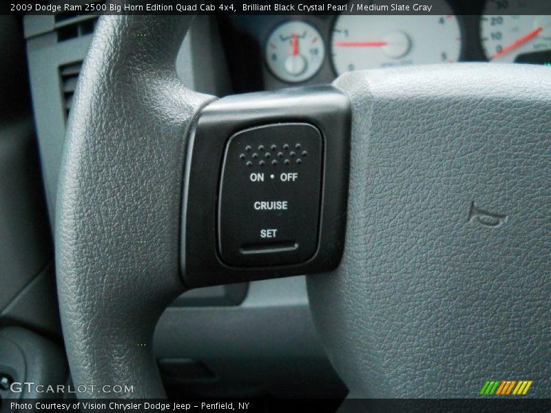 Brilliant Black Crystal Pearl / Medium Slate Gray 2009 Dodge Ram 2500 Big Horn Edition Quad Cab 4x4