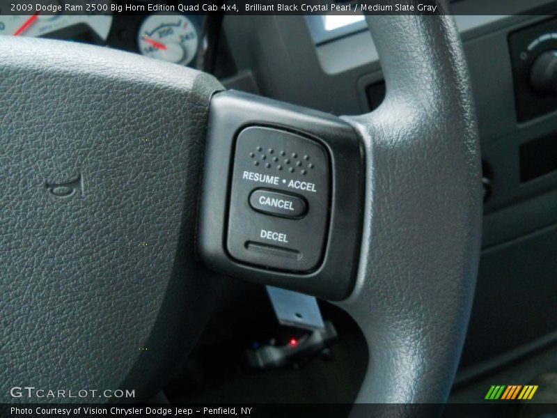 Brilliant Black Crystal Pearl / Medium Slate Gray 2009 Dodge Ram 2500 Big Horn Edition Quad Cab 4x4
