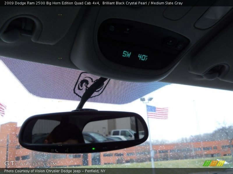 Brilliant Black Crystal Pearl / Medium Slate Gray 2009 Dodge Ram 2500 Big Horn Edition Quad Cab 4x4