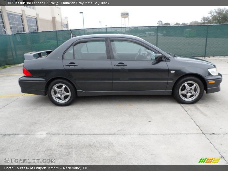 Thunder Gray Metallic / Black 2002 Mitsubishi Lancer OZ Rally