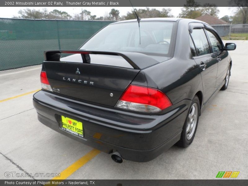 Thunder Gray Metallic / Black 2002 Mitsubishi Lancer OZ Rally