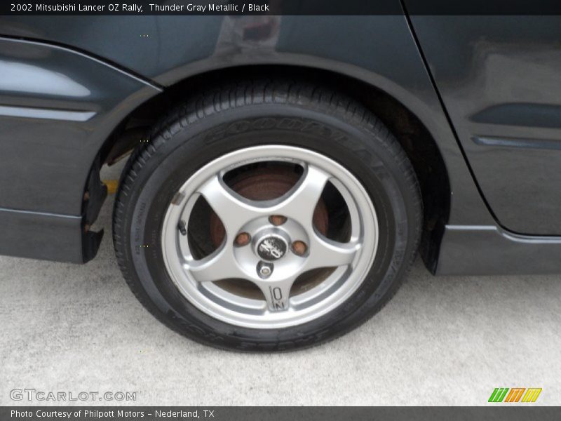 Thunder Gray Metallic / Black 2002 Mitsubishi Lancer OZ Rally