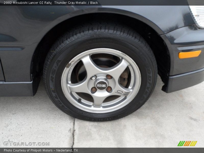 Thunder Gray Metallic / Black 2002 Mitsubishi Lancer OZ Rally