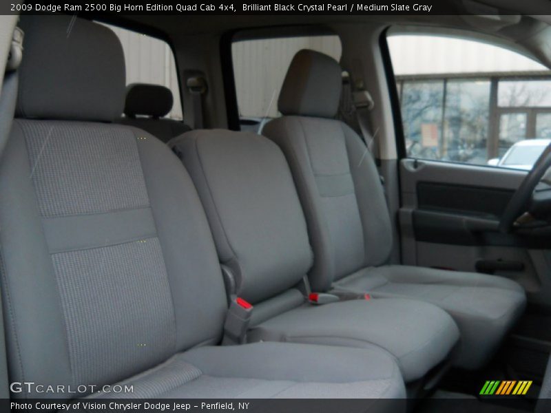 Brilliant Black Crystal Pearl / Medium Slate Gray 2009 Dodge Ram 2500 Big Horn Edition Quad Cab 4x4