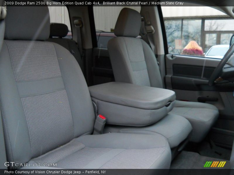 Brilliant Black Crystal Pearl / Medium Slate Gray 2009 Dodge Ram 2500 Big Horn Edition Quad Cab 4x4