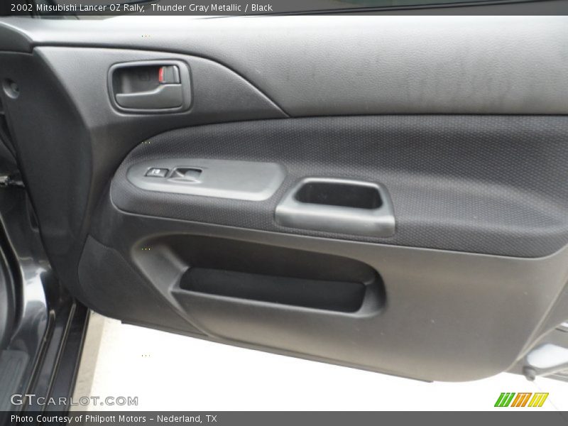 Thunder Gray Metallic / Black 2002 Mitsubishi Lancer OZ Rally