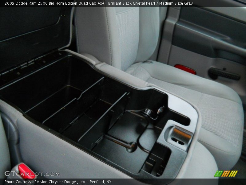 Brilliant Black Crystal Pearl / Medium Slate Gray 2009 Dodge Ram 2500 Big Horn Edition Quad Cab 4x4