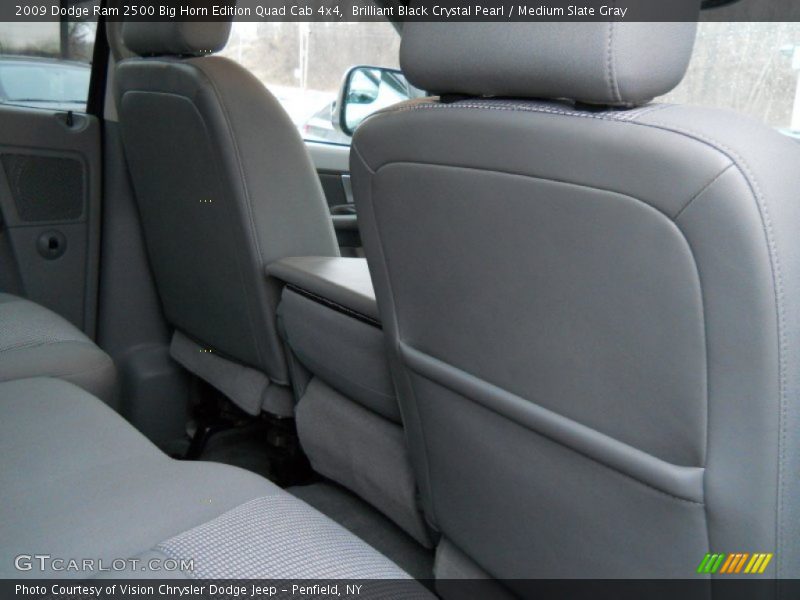 Brilliant Black Crystal Pearl / Medium Slate Gray 2009 Dodge Ram 2500 Big Horn Edition Quad Cab 4x4
