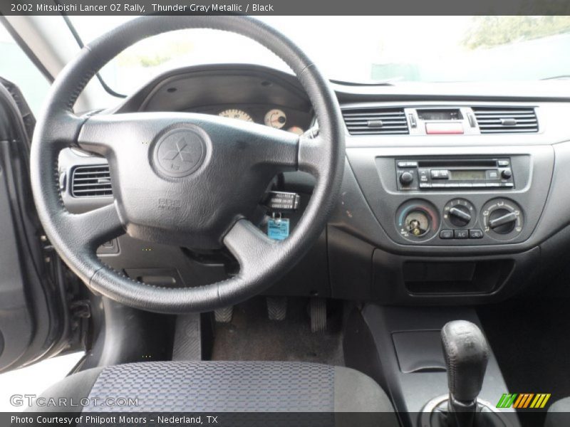 Thunder Gray Metallic / Black 2002 Mitsubishi Lancer OZ Rally