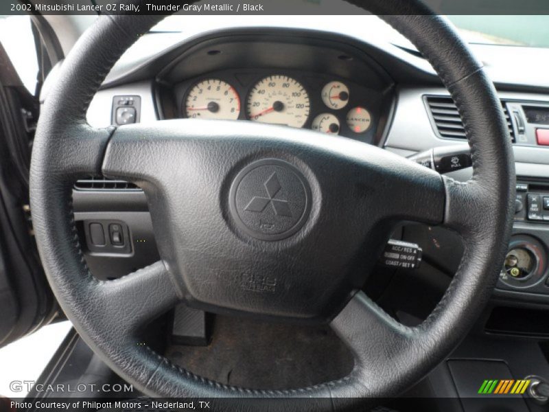 Thunder Gray Metallic / Black 2002 Mitsubishi Lancer OZ Rally