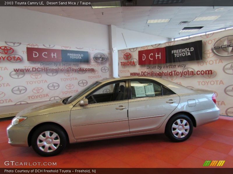 Desert Sand Mica / Taupe 2003 Toyota Camry LE