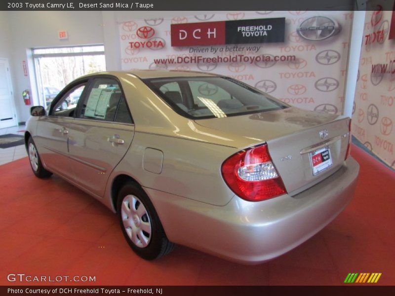 Desert Sand Mica / Taupe 2003 Toyota Camry LE
