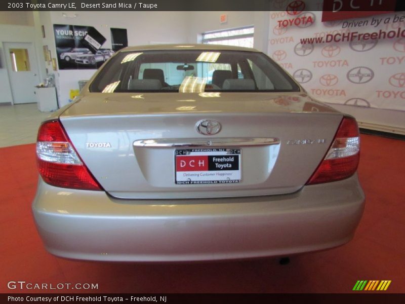 Desert Sand Mica / Taupe 2003 Toyota Camry LE