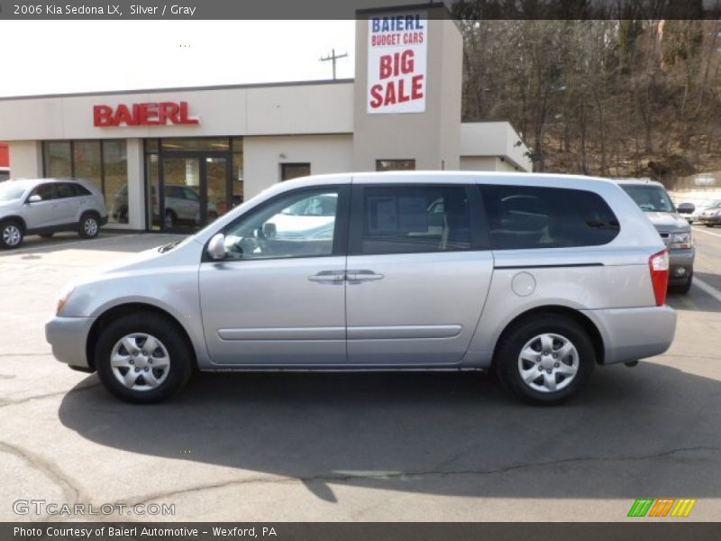 Silver / Gray 2006 Kia Sedona LX