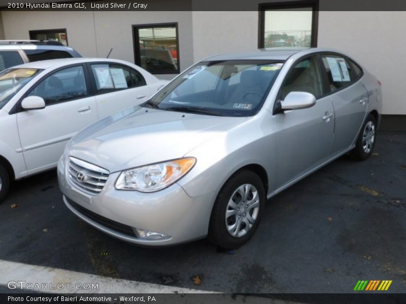 Liquid Silver / Gray 2010 Hyundai Elantra GLS