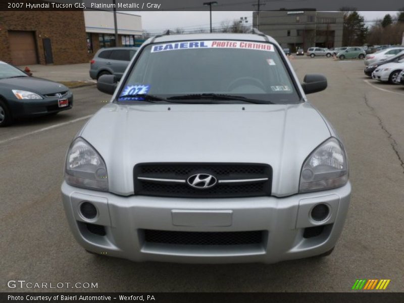 Platinum Metallic / Gray 2007 Hyundai Tucson GLS