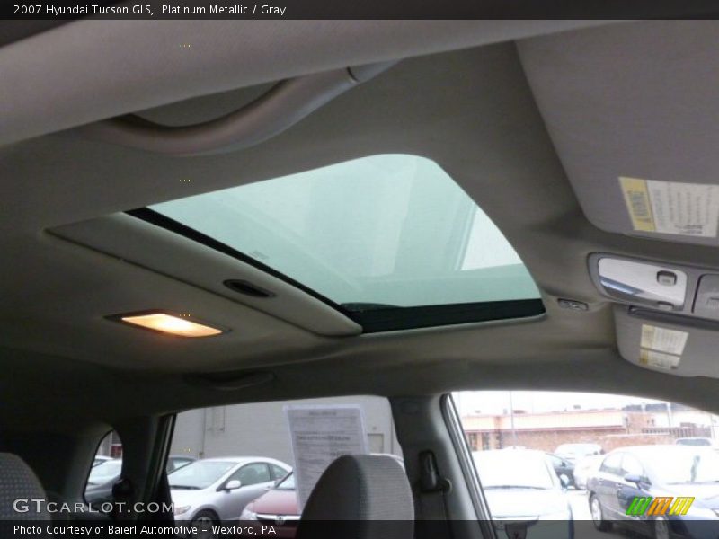 Platinum Metallic / Gray 2007 Hyundai Tucson GLS