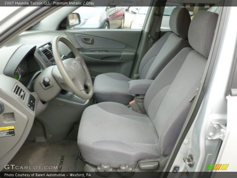 Platinum Metallic / Gray 2007 Hyundai Tucson GLS