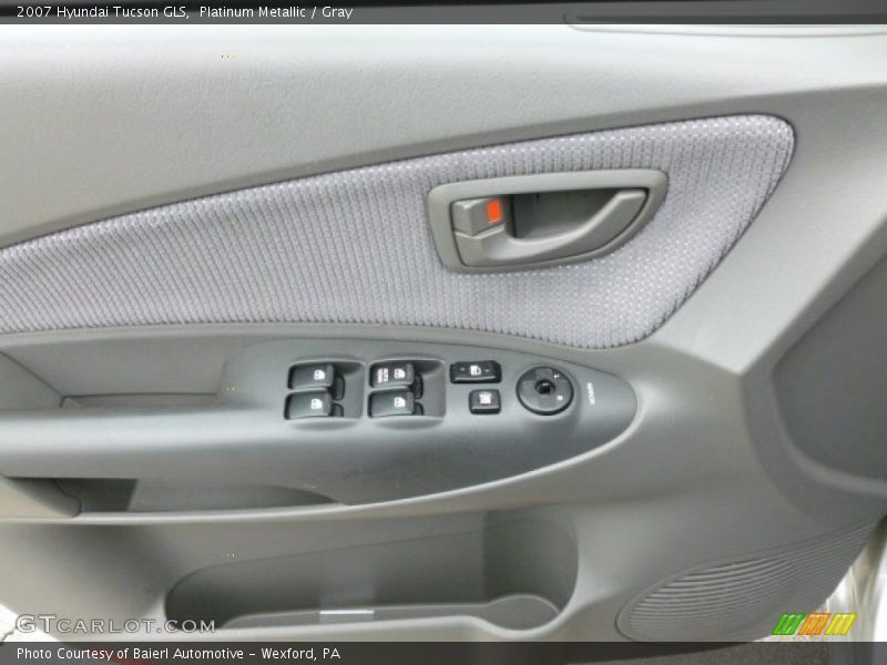 Platinum Metallic / Gray 2007 Hyundai Tucson GLS