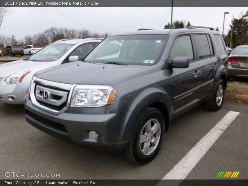 Polished Metal Metallic / Gray 2011 Honda Pilot EX