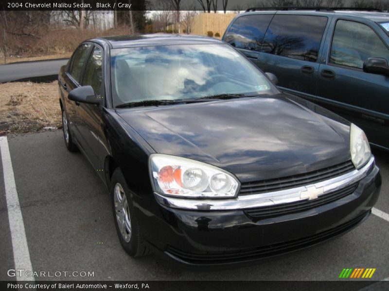 Black / Gray 2004 Chevrolet Malibu Sedan