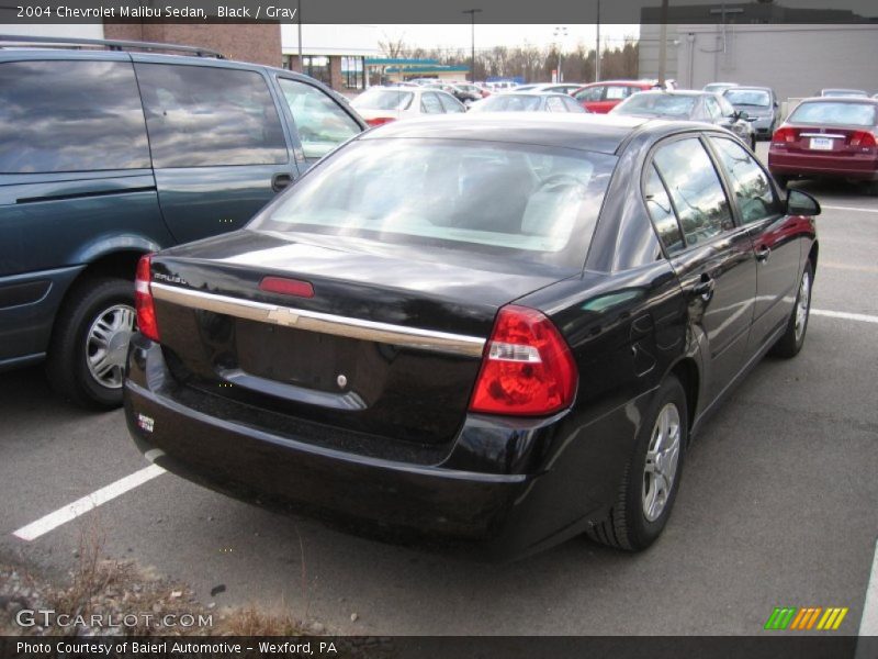 Black / Gray 2004 Chevrolet Malibu Sedan