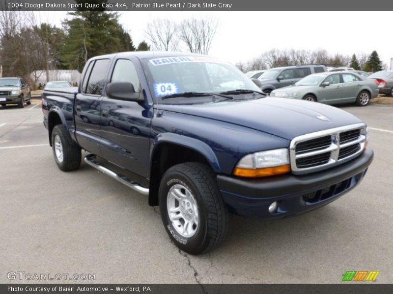 Patriot Blue Pearl / Dark Slate Gray 2004 Dodge Dakota Sport Quad Cab 4x4
