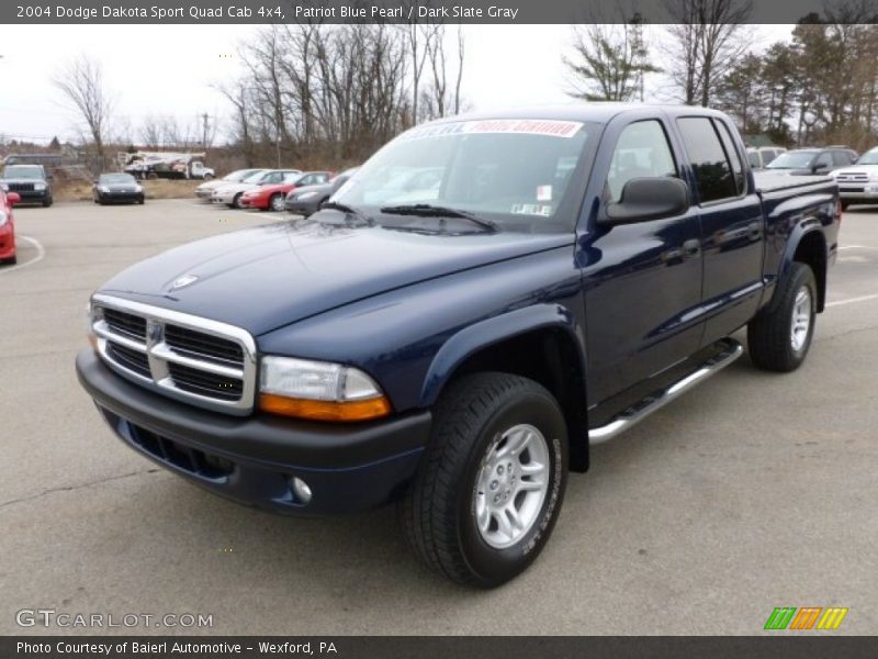 Patriot Blue Pearl / Dark Slate Gray 2004 Dodge Dakota Sport Quad Cab 4x4