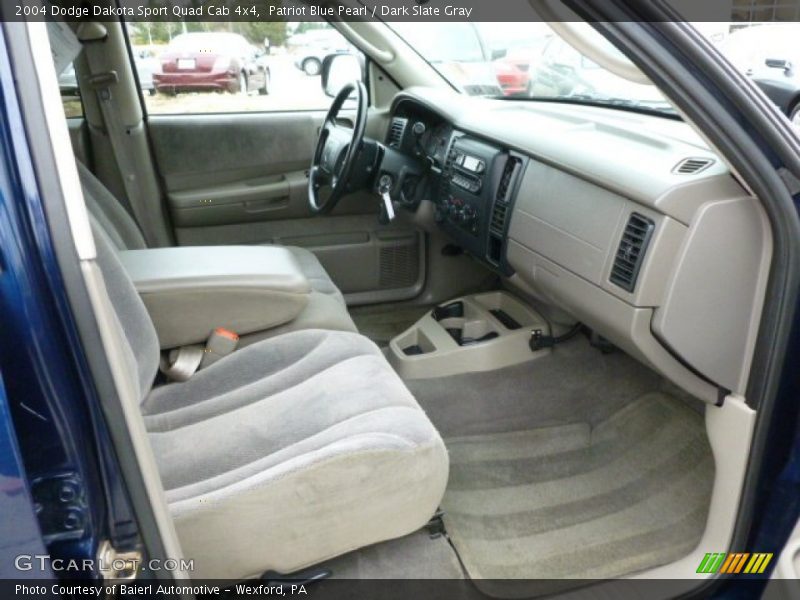 Patriot Blue Pearl / Dark Slate Gray 2004 Dodge Dakota Sport Quad Cab 4x4