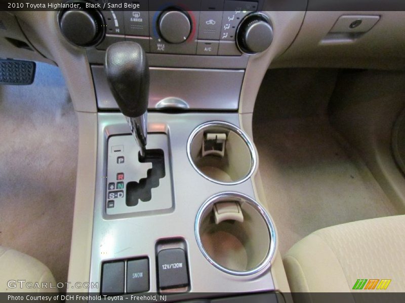 Black / Sand Beige 2010 Toyota Highlander