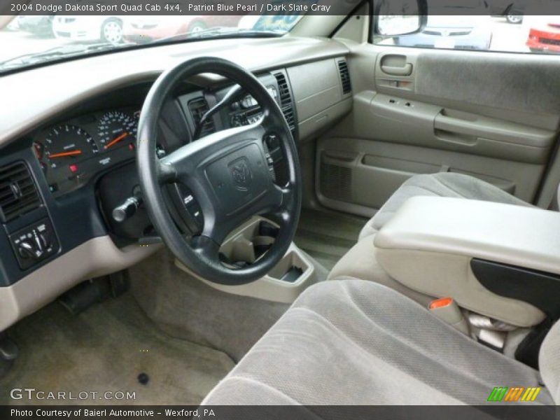 Patriot Blue Pearl / Dark Slate Gray 2004 Dodge Dakota Sport Quad Cab 4x4