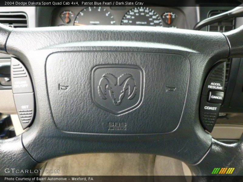 Patriot Blue Pearl / Dark Slate Gray 2004 Dodge Dakota Sport Quad Cab 4x4