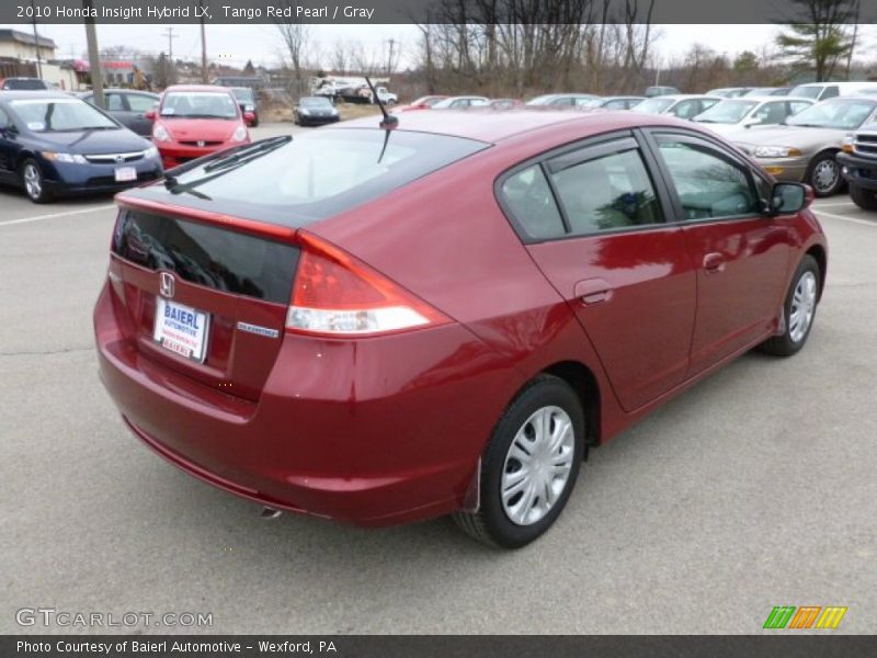 Tango Red Pearl / Gray 2010 Honda Insight Hybrid LX