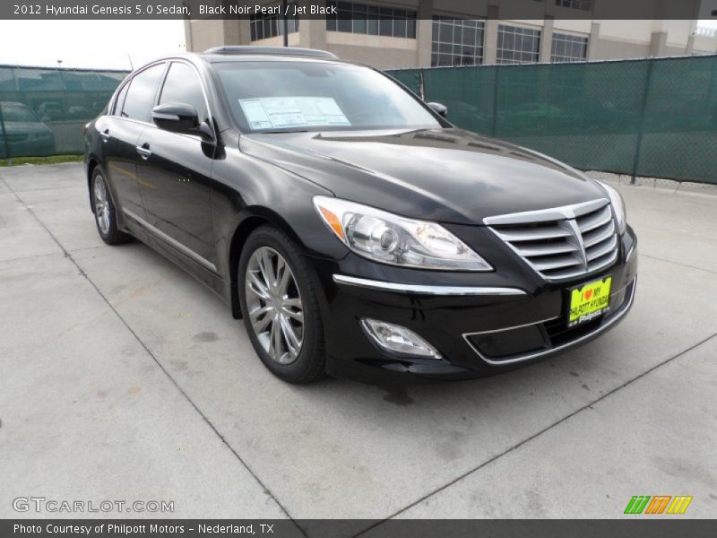 Black Noir Pearl / Jet Black 2012 Hyundai Genesis 5.0 Sedan