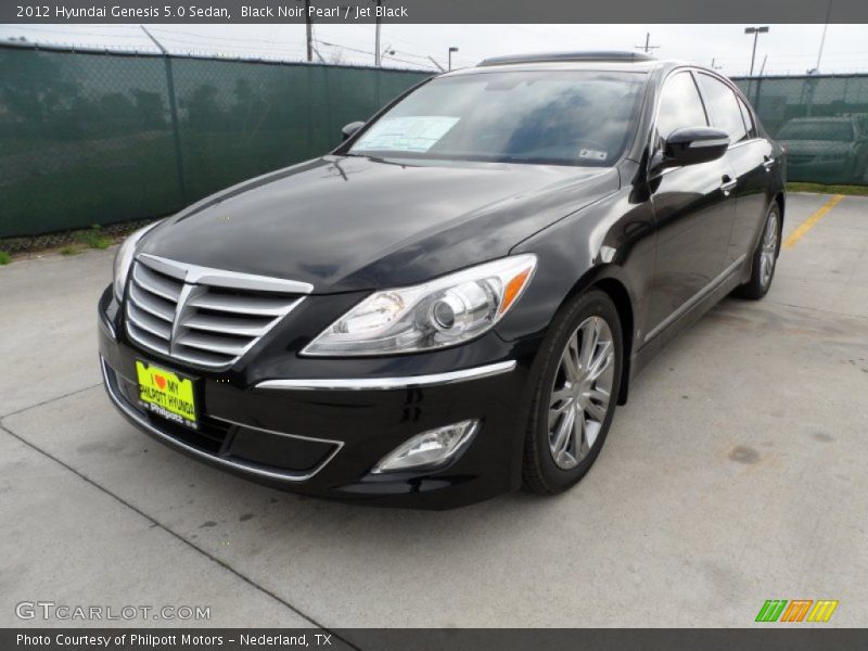 Black Noir Pearl / Jet Black 2012 Hyundai Genesis 5.0 Sedan