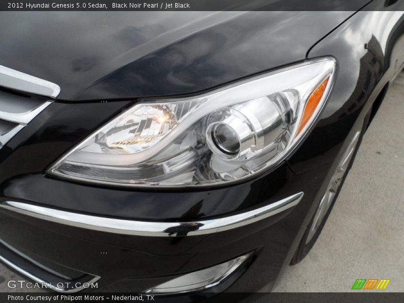 Black Noir Pearl / Jet Black 2012 Hyundai Genesis 5.0 Sedan