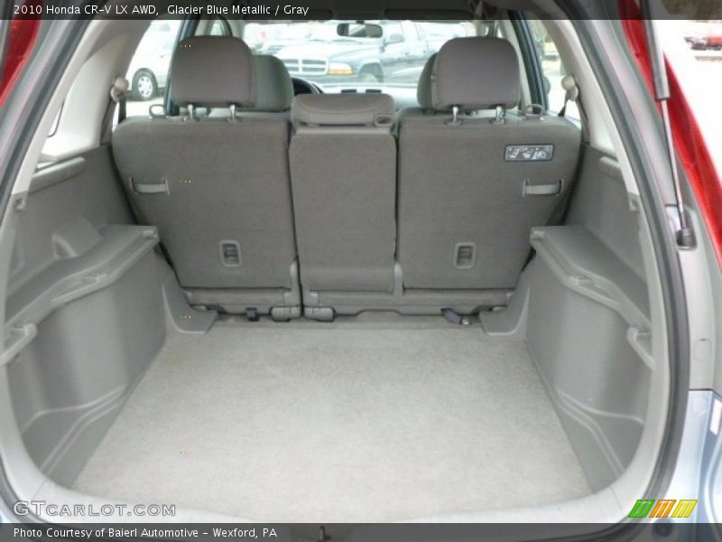Glacier Blue Metallic / Gray 2010 Honda CR-V LX AWD